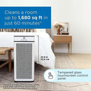 Medify Air Purifier True HEPA H14 Filter UV Light 840 sq ft MA-40-UV-W1 - White - Like New