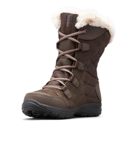 Columbia Women's Ice Maiden II Snow Boots Cordovan/Siberia  Size 9 - Like New