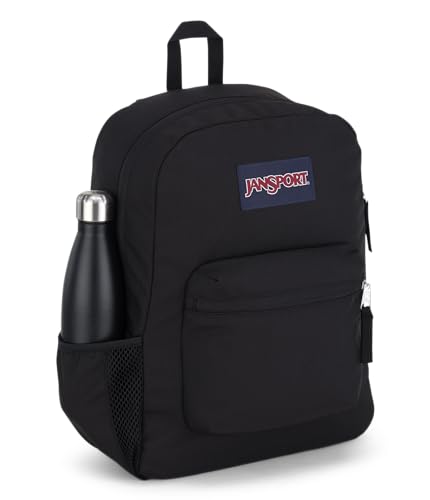 JANSPORT CROSS TOWN BACKPACK 17" X 12.5" X 6" - 1 MAIN UTILITY POCKET - BLACK - Brand New