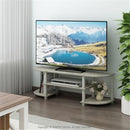 FURINNO TURN-S-TUBE WIDE TV ENTERTAINMENT CENTER SONOMA OAK/WHITE - Like New
