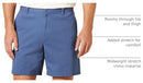 AE1811028 AMAZON ESSENTIALS MEN'S 7" CHINO SHORTS MEN 32 DARK BLUE - Like New