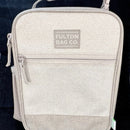 FUTON BAG INSULATED LUNCH BAG STYLE - STONE/LIGHT GRAY - Brand New