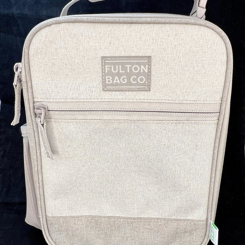 FUTON BAG INSULATED LUNCH BAG STYLE - STONE/LIGHT GRAY - Brand New