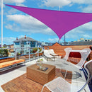 YESCOM 25FT TRIANGLE SUN SHADE SAIL 97% UV BLOCK - FUCHSIA - Like New