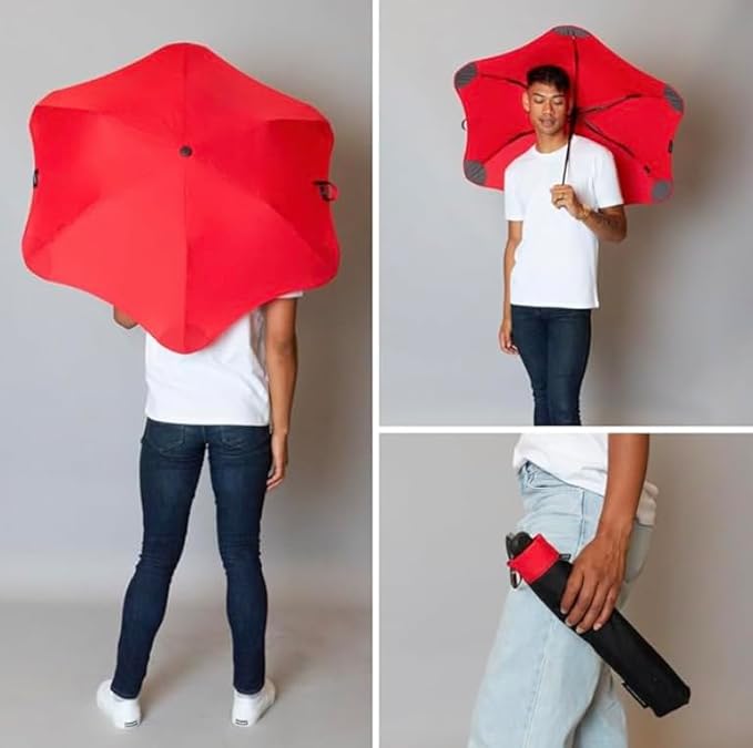 Blunt Metro Travel Umbrella 39" Windproof Compact Umbrella Heavy Duty - Red - Like New