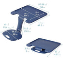 ECR4KIDS THE SURF FOLDING PORTABLE LAP DESK, LARGE, FLEXIBLE SEATING, NAVY - Like New