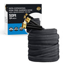 HAETIER 2025 UPGRADED 50FT NON-EXPANDING GARDEN HOSE SOAKER - BLACK - Like New