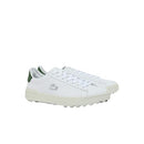 751SMA01361RS LACOSTE MEN'S CARNABY GOLF SHOES, SIZE 8, WHITE/DARK GREEN - Like New