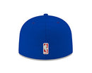 NBA MEN'S OFFICIAL 59 FIFTY FITTED CAP SIZE MEN 7.25 BLACK/WHITE/ORANGE/BLUE - Brand New