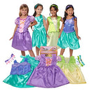 DISNEY PRINCESS DELUXE DRESS UP TRUNK 21PC PACKAGED CHARMS 22133 MULTI - Like New