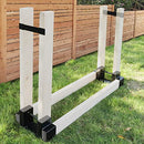 TFMUZERT Firewood Rack Outdoor Heavy Steel Storage B09WTG774T - Black - Like New