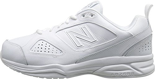 NEW BALANCE MEN 623V3 TRAINING SHOE SIZE M 7 (UK / AU 6.5, EU 40) - WHITE/WHITE - Like New