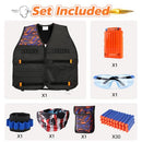 UWANTME KIDS TACTICAL VEST KIT FOR NERF GUNS ELITE SERIES REFILL DARTS K999 - Like New