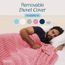 Quility Weighted Blanket for Adults 25 LB Queen Size Heavy Blanket - Pink - Brand New
