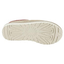 5955 UGG WOMEN TASMAN SLIPPER SAND/DARKCHERRY SIZE WOMEN 9 - Like New
