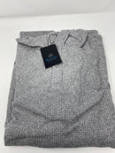 BLUE ICE MEN'S WAFFLE KNIT THERMAL HENLEY HOODIE - SIZE: 2XL - HEATHER GRAY - Like New