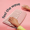 Logitech Wave Keys Wireless Ergonomic Keyboard with Cushioned Palm Rest Rose - Like New