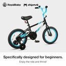 RoyalBaby Chipmunk Kids Bike Toddlers 14 Inch Wheel Bicycle - Dynamo Blue - Like New