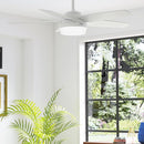 Hunter Fan CC52591-A 52" Indoor Ceiling Fan Light Kit Remote - Matte White - Like New