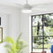 Hunter Fan CC52591-A 52" Indoor Ceiling Fan Light Kit Remote - Matte White - Like New
