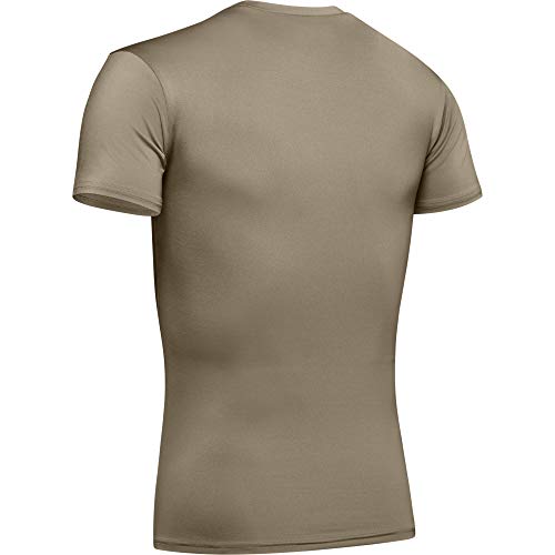 UNDER ARMOUR MEN'S HEATGEAR TACTICAL COMPRESSION SHORT-SLEEVE T-SHIRT XL - BROWN - Brand New