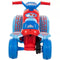HUFFY SPIDEY HIS AMAZING FRIENDS BATTERY RIDE-ON QUAD 6V AGE 1.5+ - BLUE/RED - Like New