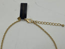 REBECCA MINKOFF GOLD WATER DROPLET CHAIN NECKLACE, SUN SYMBOL WITH BLUE SPHERE - Brand New