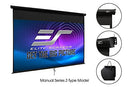 ELITE SCREENS MANUAL B 110" 16:9 4K ULTRA HD WALL/CEILING MOUNT MANUAL SCREEN - Like New