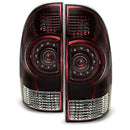 AKKON - For 2005-2015 Toyota Tacoma Pickup Truck Tail Lights - Red/Smoke - Like New