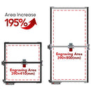 ORTUR Laser Engraver Area Expansion Kit - Black - Brand New