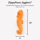 ZippyPaws Jigglerz Dog Squeaky Toy to Keep Them Busy, Pet Product- Seahorse - Brand New
