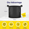 IPOWER 10 PACK 3 GALLON PLANT BAGS HEAVY DUTY THICKENED NONWOVEN - BLACK - Like New