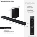 SAMSUNG 5.1 CHANNEL B-SERIES SOUNDBAR WIRELESS SUBWOOFER DTS VIRTUAL:X - BLACK - Brand New