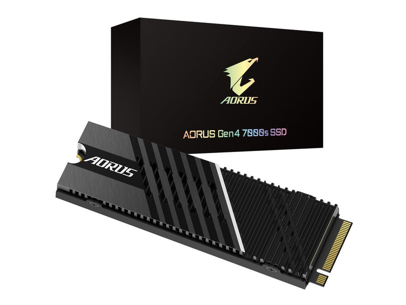 GIGABYTE AORUS Gen4 7000s SSD 2TB PCIe 4.0 NVMe M.2, Nanocarbon Coated