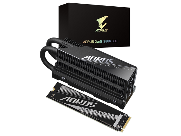 GIGABYTE AORUS Gen5 SSD 12000 SSD 2TB PCIe 5.0 NVMe M.2 Internal Solid State