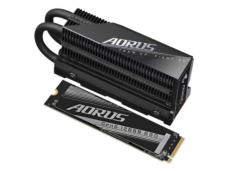GIGABYTE AORUS Gen5 SSD 12000 SSD 2TB PCIe 5.0 NVMe M.2 Internal Solid State