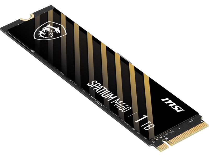 MSI SPATIUM M460 PCIe 4.0 NVMe M.2 1TB PCI-Express 4.0 x4, NVMe 1.4 3D NAND