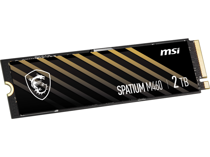 MSI SPATIUM M460 PCIe 4.0 NVMe M.2 2TB PCI-Express 4.0 x4, NVMe 1.4 3D NAND