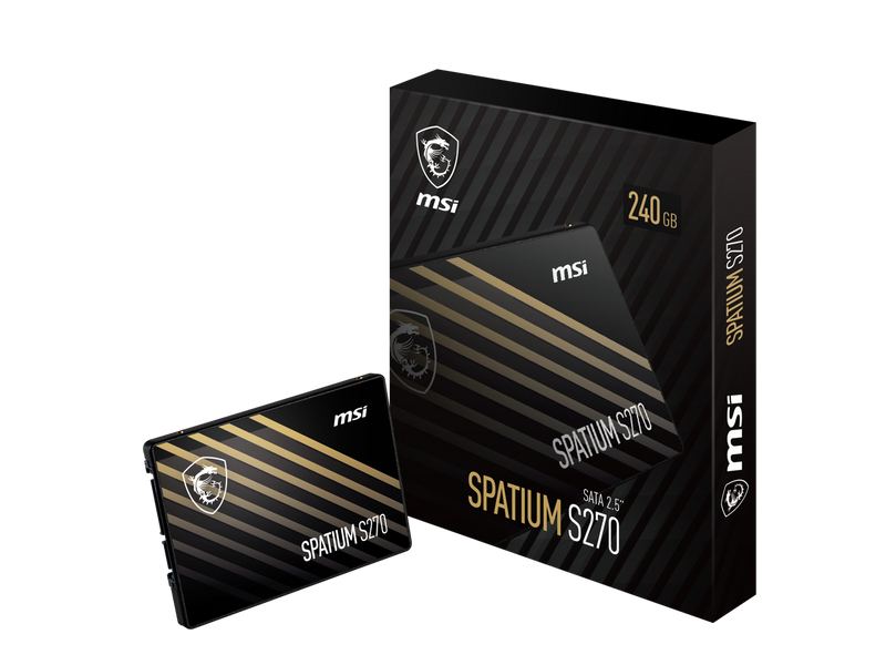 MSI SPATIUM S270 SATA 2.5" 240GB Internal Solid State Drive (SSD)