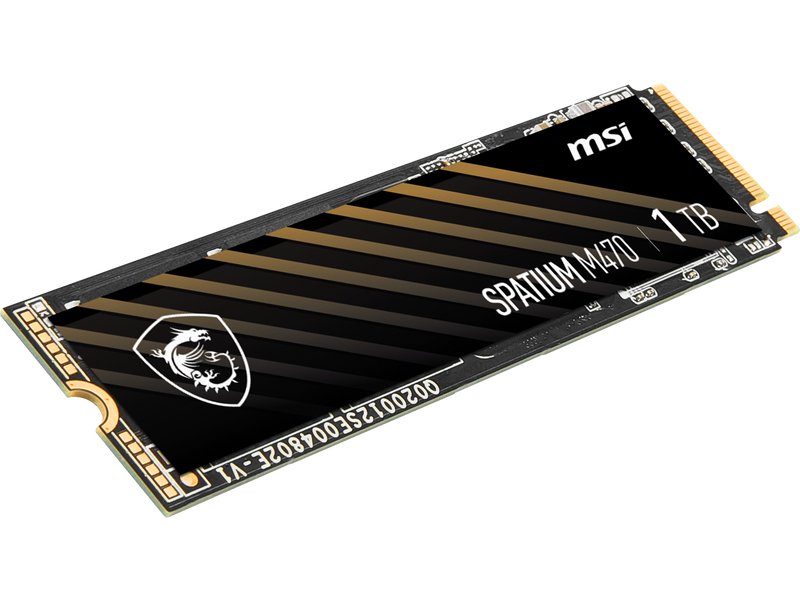 MSI SPATIUM M470 PRO PCIe 4.0 NVMe M.2 2280 1TB PCI-Express 4.0 x4 3D NAND