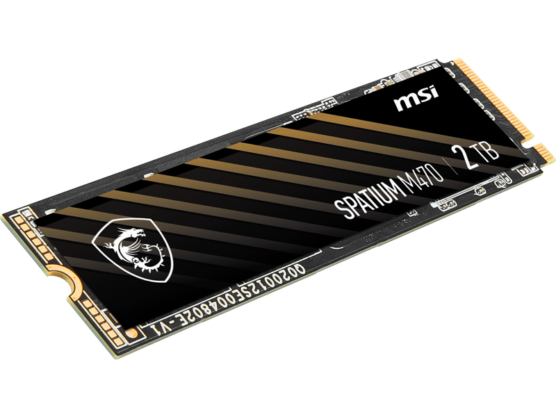 MSI SPATIUM M470 PRO PCIe 4.0 NVMe M.2 2280 2TB PCI-Express 4.0 x4 3D NAND