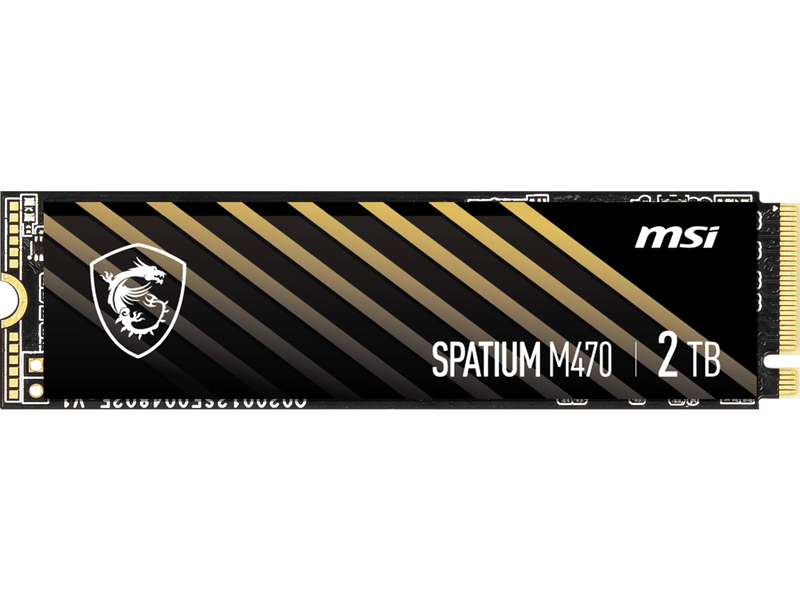 MSI SPATIUM M470 PRO PCIe 4.0 NVMe M.2 2280 2TB PCI-Express 4.0 x4 3D NAND