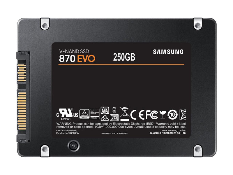 Samsung Electronics 870 EVO 250GB 2.5 Inch SATA III Internal