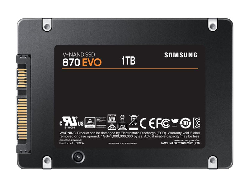 SAMSUNG 870 EVO SATA III SSD 1TB 2.5 Internal Solid State Hard Drive