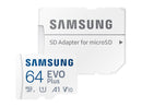 SAMSUNG EVO Plus 64GB MicroSD, MB-MC64KA/AM