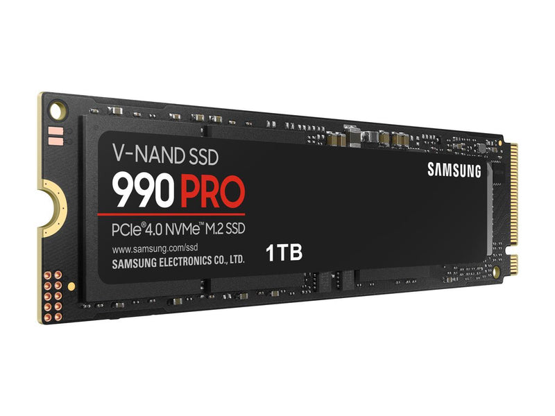 SAMSUNG SSD 990 PRO 1TB, PCIe 4.0 M.2 2280, Seq. Read Speeds Up-to 7,450MB/s