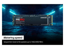 SAMSUNG SSD 990 PRO 1TB, PCIe 4.0 M.2 2280, Seq. Read Speeds Up-to 7,450MB/s