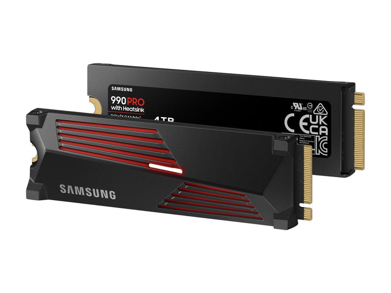 SAMSUNG 990 PRO w/Heatsink SSD 4TB, PCIe Gen4 M.2 2280 Internal Solid State Hard