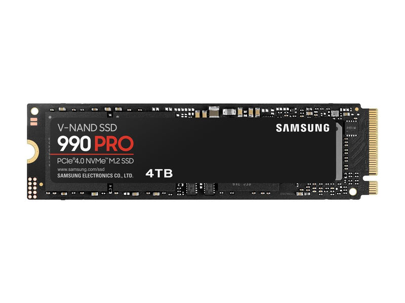 SAMSUNG SSD 990 PRO 4TB, PCIe Gen4 M.2 2280, Seq. Read Speeds Up-to 7,450MB/s