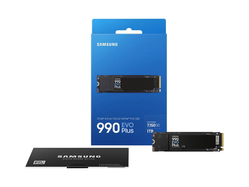 SAMSUNG 990 EVO PLUS SSD 1TB, PCIe Gen 4x4 | Gen 5x2 M.2 2280, Speeds Up-to